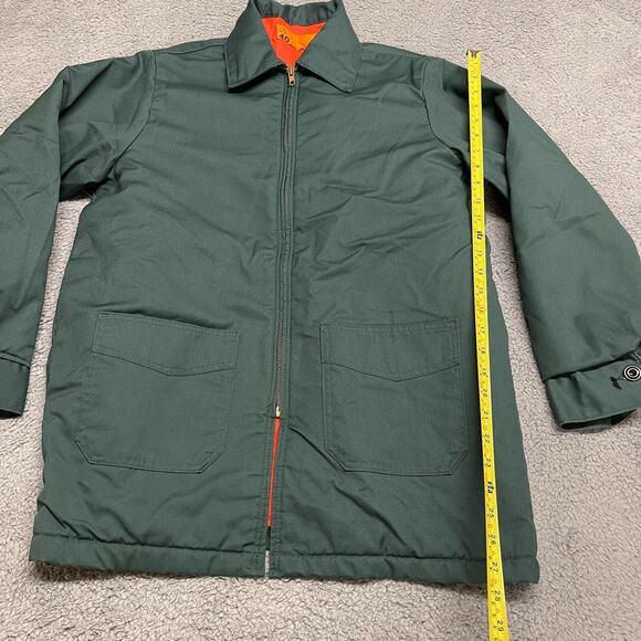 Vintage Union Made Jacket Mens Size 40 Green Full Zip Mechanic Work - Picture 3 of 13